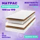Матрас Дрим Хард 100x190 см независимый пружинный блок, односпальный, жесткий, кокосовый