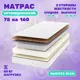 Матрас Капризун Микс Хард Люкс 75x160 см независимый пружинный блок, односпальный, латексный