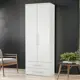 Шкаф распашной Шарм-Дизайн Мелодия МКЯ-22 90x220x60 см ЛДСП цвет белый