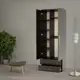Шкаф распашной Шарм-Дизайн Мелодия МКЯ-22 110x220x45 см ЛДСП цвет венге