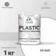 Краска для пластика пенопласта подоконников сайдинга Malare PlastiC Latex быстросохнущая полуглянцевая белый 1 кг