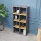 Стеллаж Velardy Cubic Line 68.8x136x32 см ЛДСП цвет графит/дуб крафт золотой