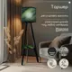 Торшер Бруталити Природа 2123 со столиком цвет черный