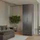 Шкаф распашной Шарм-Дизайн Мелодия МПЯ-21 100x220x45 см ЛДСП цвет венге