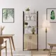 Стеллаж с полками Лофт A1 home 68x190x34 см металл цвет дуб сонома