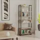 Стеллаж с полками Лофт A1 home 73x180x39 см металл цвет дуб сонома