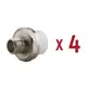 Муфта комбинированная Aqualink 1/2"x25 мм ВП-НР полипропилен 4 шт k16685