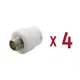 Муфта комбинированная Aqualink 1/2"x25 мм ВП-НР полипропилен 4 шт k16710