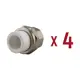 Муфта комбинированная Aqualink 3/4"x20 мм ВП-ВР полипропилен 4 шт k16785