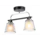 Светильник потолочный AMBRELLA LIGHT TR303231 2 лампы 12 м² цвет хром/черный/белый/прозрачный