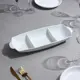 Блюдо сервировочное Lemoges Восход солнца 38x5x14.50 см фарфор цвет белый