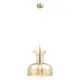 Светильник подвесной Crystal lux 0400.201 1 лампа 2 м² цвет латунь