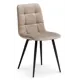 Стул Мебельные Решения Чилли 43.50x85x50 см велюр цвет черный/бежевый