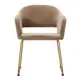 Кухонный стул R-home Oscar diag 77.5x59x60 см велюр цвет бежевый/золотой