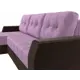 Диван Лига Диванов Эмир 110427L 247x92x150 см вельвет цвет фиолетовый