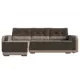 Диван Лига Диванов Марсель 109987L 234x89x148 см велюр цвет коричневый