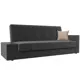 Диван Лига Диванов Лига-020 118484L 224x90x84 см велюр цвет серый