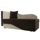 Диван Лига Диванов Гармония 28142L 134x70x72 см вельвет цвет коричневый