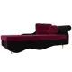 Диван Лига Диванов Лорд 119343 225x84x85 см вельвет цвет красный