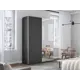 Шкаф-купе Мебельная Компания Е1 2 дверный 230x120x57 см 7 полок ЛДСП цвет серый 1Pdz_120_Dm