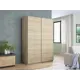 Шкаф-купе Мебельная Компания Е1 2 дверный 230x160x57 см 7 полок ЛДСП цвет дуб сонома 1Pdd_160_S