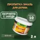 Пропитка-эмаль для обновления старого дерева Оберег DecoGuard зеленая 2 л