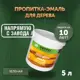 Пропитка-эмаль для обновления старого дерева Оберег DecoGuard зеленая 5 л