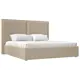 Кровать Лига Диванов Аура 120546 195x130x213 см эко-кожа цвет бежевый