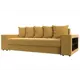 Диван Лига Диванов Дубай 110545R 240x96x109 см вельвет цвет желтый