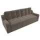 Диван Лига Диванов Итон 108571 234x83x100 см велюр цвет коричневый