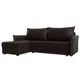 Диван Лига Диванов Лига-004 118452L 226x85x140 см искусственная кожа цвет коричневый