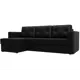Диван Лига Диванов Принстон 121812L 244x85x150 см искусственная кожа цвет черный