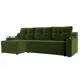 Диван Лига Диванов Сенатор 102710L 232x85x150 см вельвет цвет зеленый