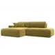 Диван Лига Диванов Лига-036 121404L 273x84x165 см вельвет цвет желтый