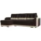 Диван Лига Диванов Марсель 109978L 234x89x148 см искусственная кожа цвет коричневый