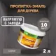 Пропитка-эмаль для обновления старого дерева Оберег DecoGuard серая 2 л