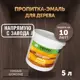 Пропитка-эмаль для обновления старого дерева Оберег DecoGuard темный шоколад 5 л