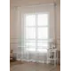 Тюль на шторной ленте Amore Mio Фентези с полосой 300x280 см цвет бирюзовый