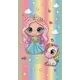 Тюль на шторной ленте Homepick PrincessUnicornRaduga 145x265 см цвет разноцветный