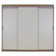 Шкаф-купе 200x220x60 см 6 полок ЛДСП цвет белый/дуб сонома