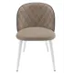Стул Milavio Венский AMO-6/MR-31Б 46x78x55 см велюр цвет бежевый/белый