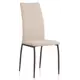 Стул Woodville Tod 43x101x56 см велюр цвет черный/бежевый