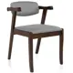 Стул Woodville Fit 52x76x53 см ткань цвет серый/коричневый