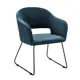 Кухонный стул R-home Oscar diag 77.5x59x60 см велюр цвет синий/линк