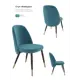 Стул Milavio Фаберже 46x85x58 см текстиль цвет коралловый