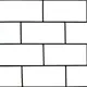 Панель ПВХ Bazzart Кирпич 300x300мм 0.09м² плитка белая кабанчик