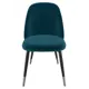 Стул Milavio Фабарже 18Ч/С 49x85x58 см текстиль цвет сине-зеленый
