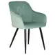 Кухонный стул Dobrin Robert LML 55.5x56x60.5 см велюр цвет мятный