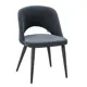 Стул/кресло R-home Стул lars diag grey/черный 52.5x76.5x57.5 см велюр цвет темно-серый, черный