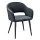 Стул/кресло R-home Стул oscar diag grey/черный 60x77.5x59 см велюр цвет серый, черный